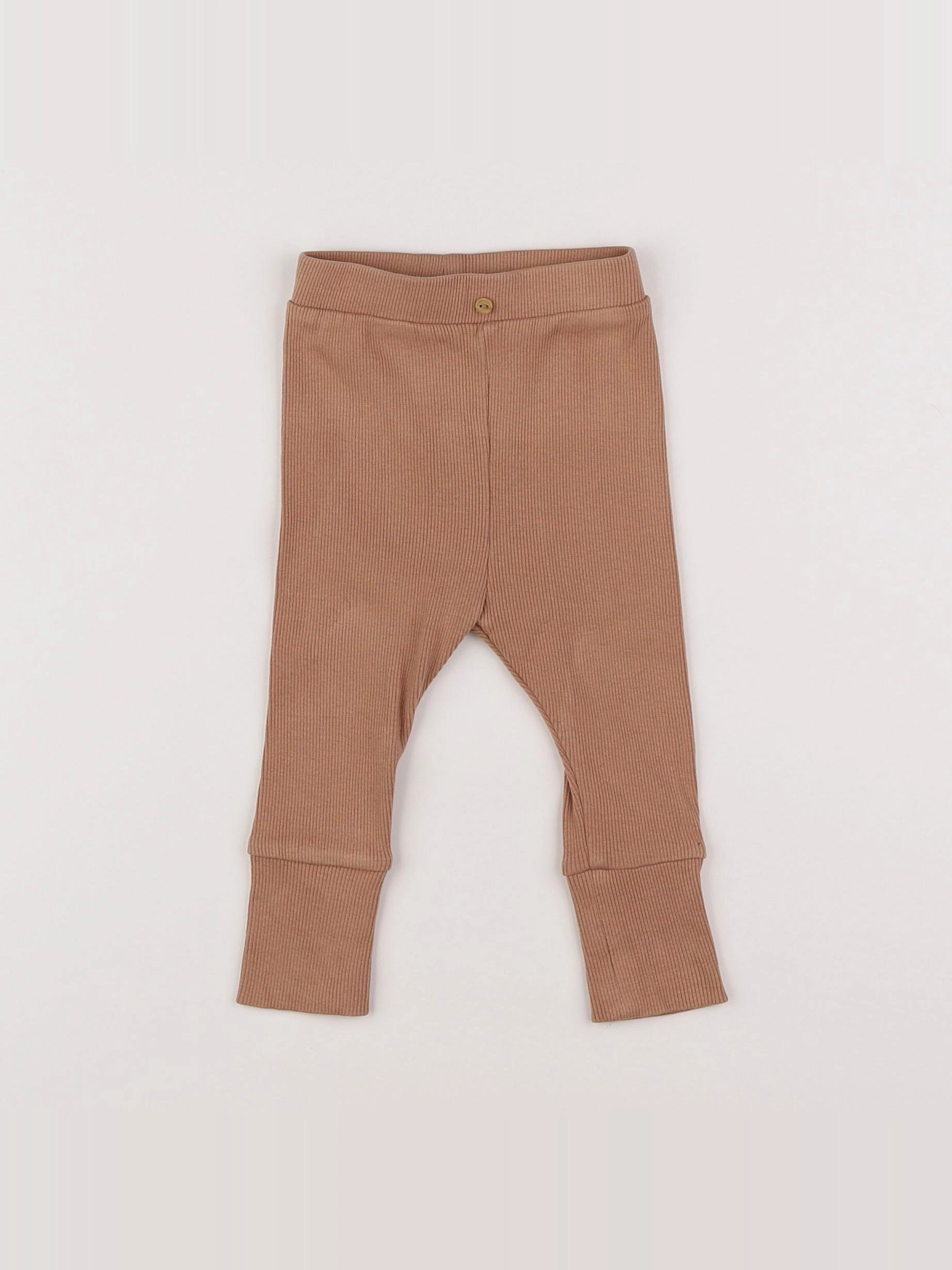 Vertbaudet - legging marron - 6 mois