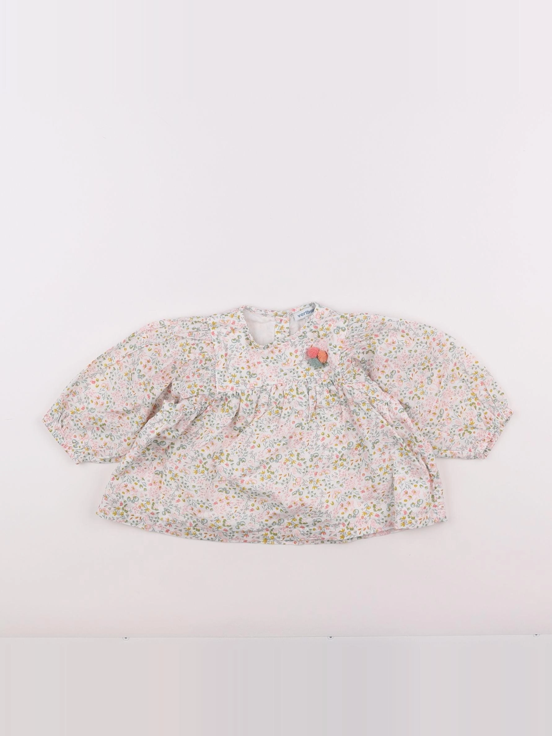 Vertbaudet - blouse multicolore - 9 mois