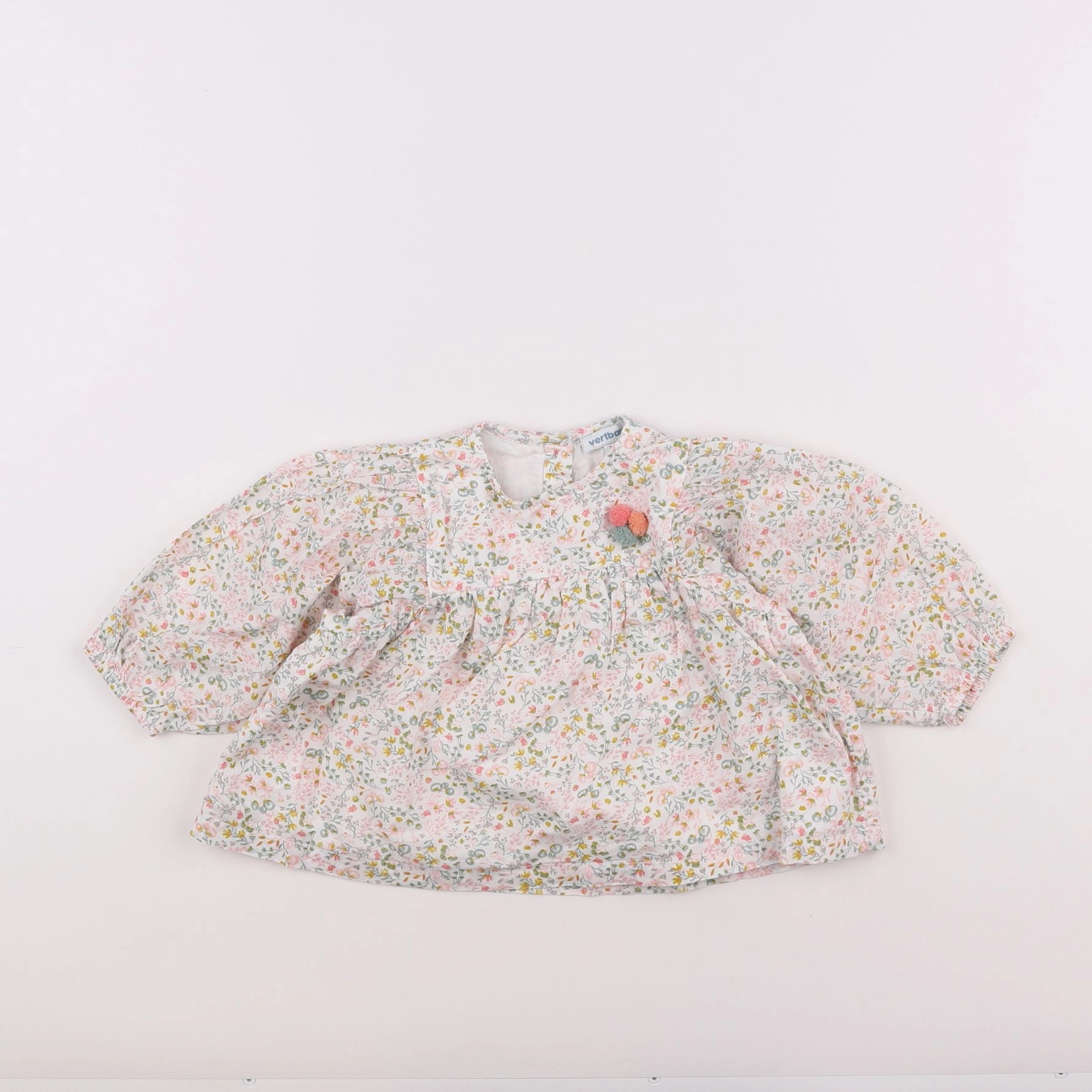 Vertbaudet - blouse multicolore - 9 mois