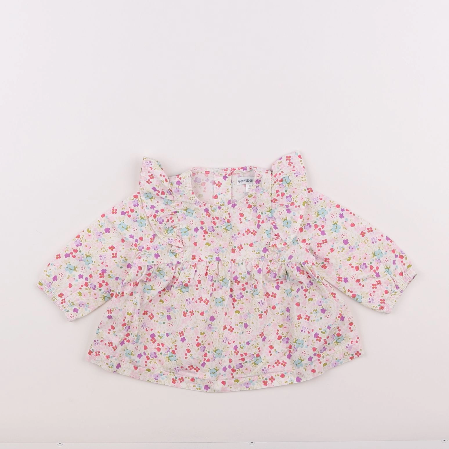 Vertbaudet - blouse multicolore - 3 mois
