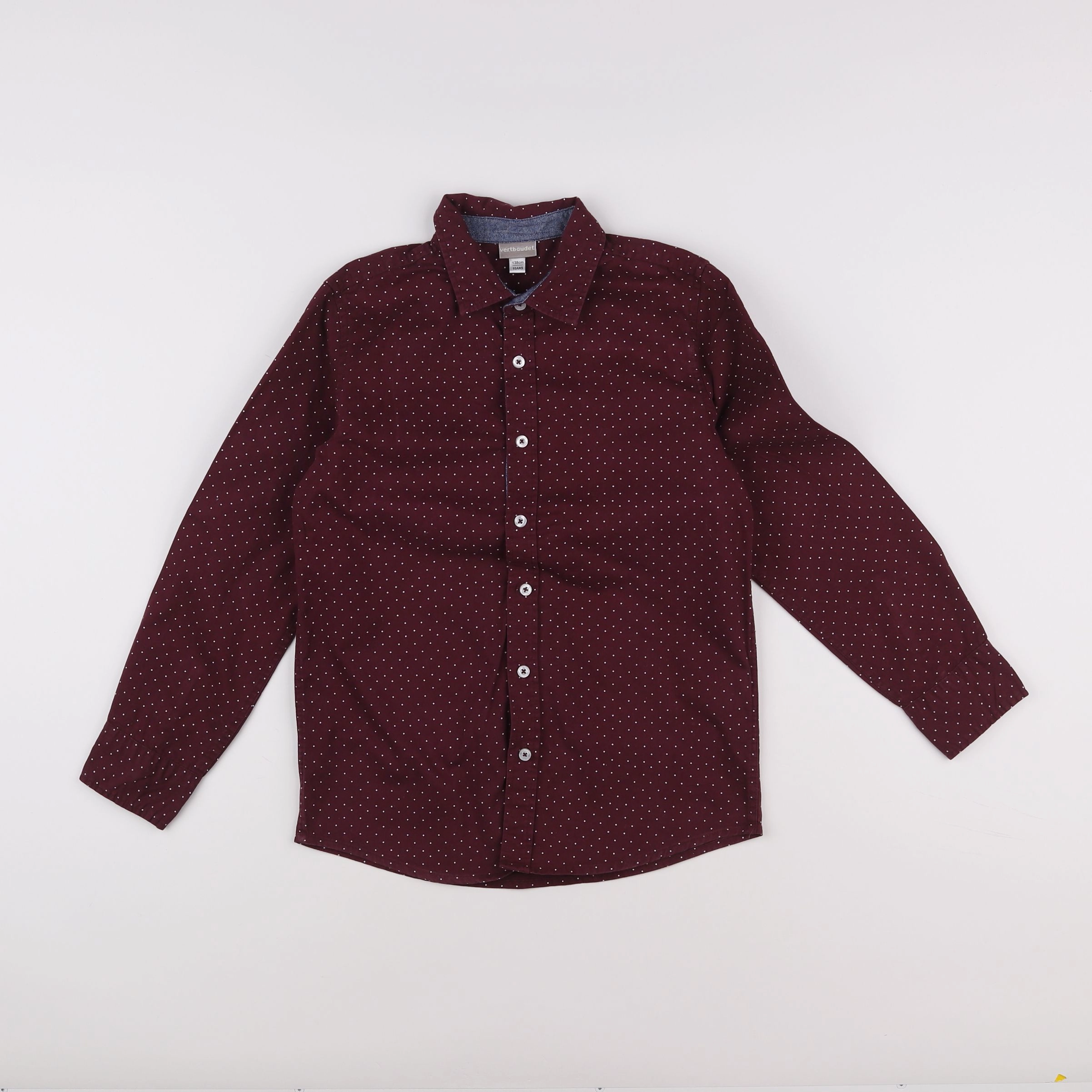 Vertbaudet - chemise violet - 10 ans