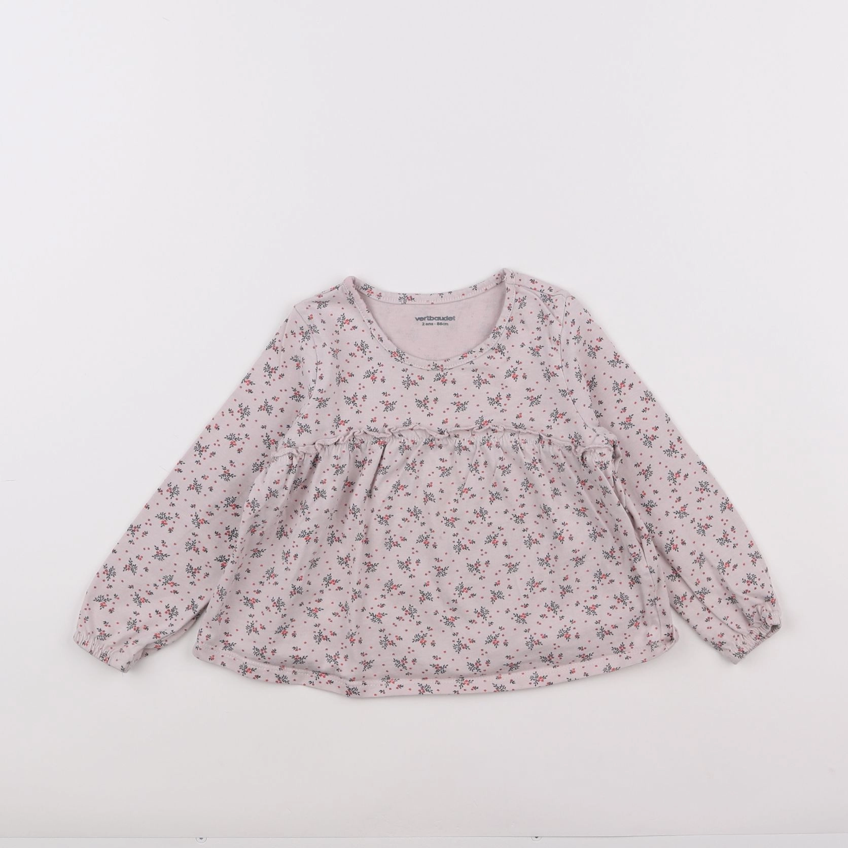 Vertbaudet - tee-shirt violet - 2 ans