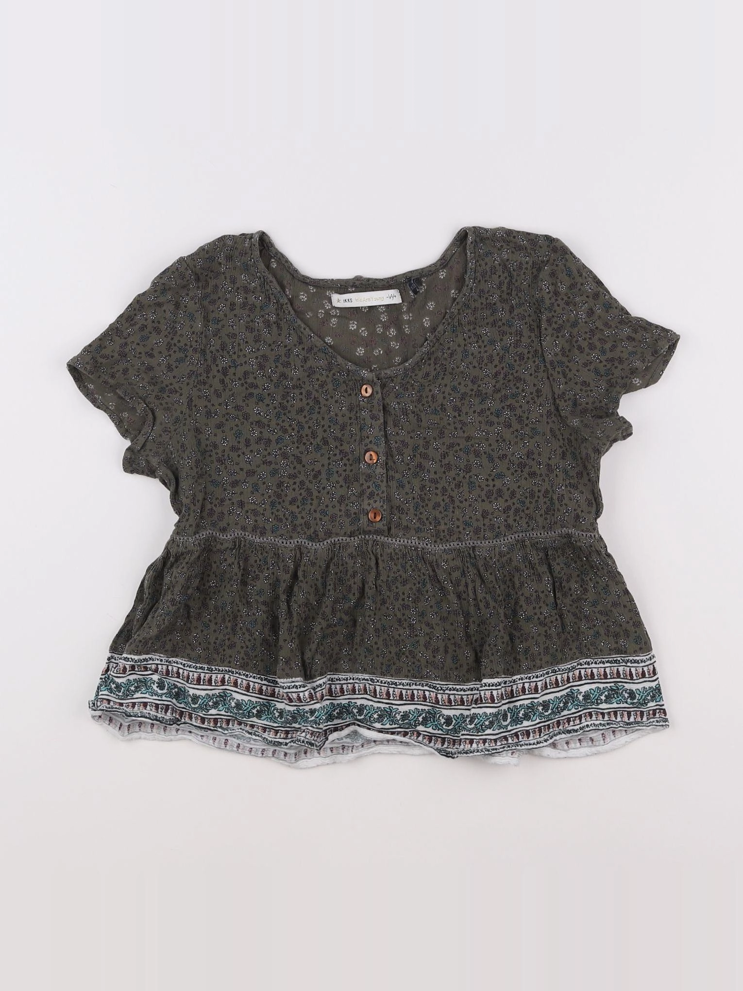 IKKS - blouse vert - 12 ans