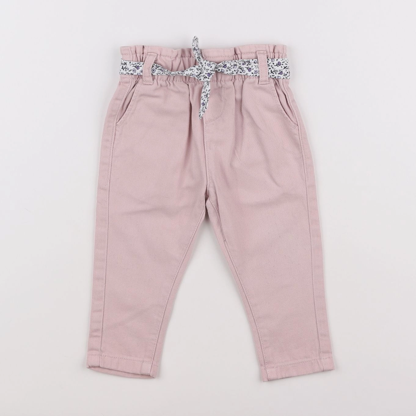 Vertbaudet - jean rose - 9 mois