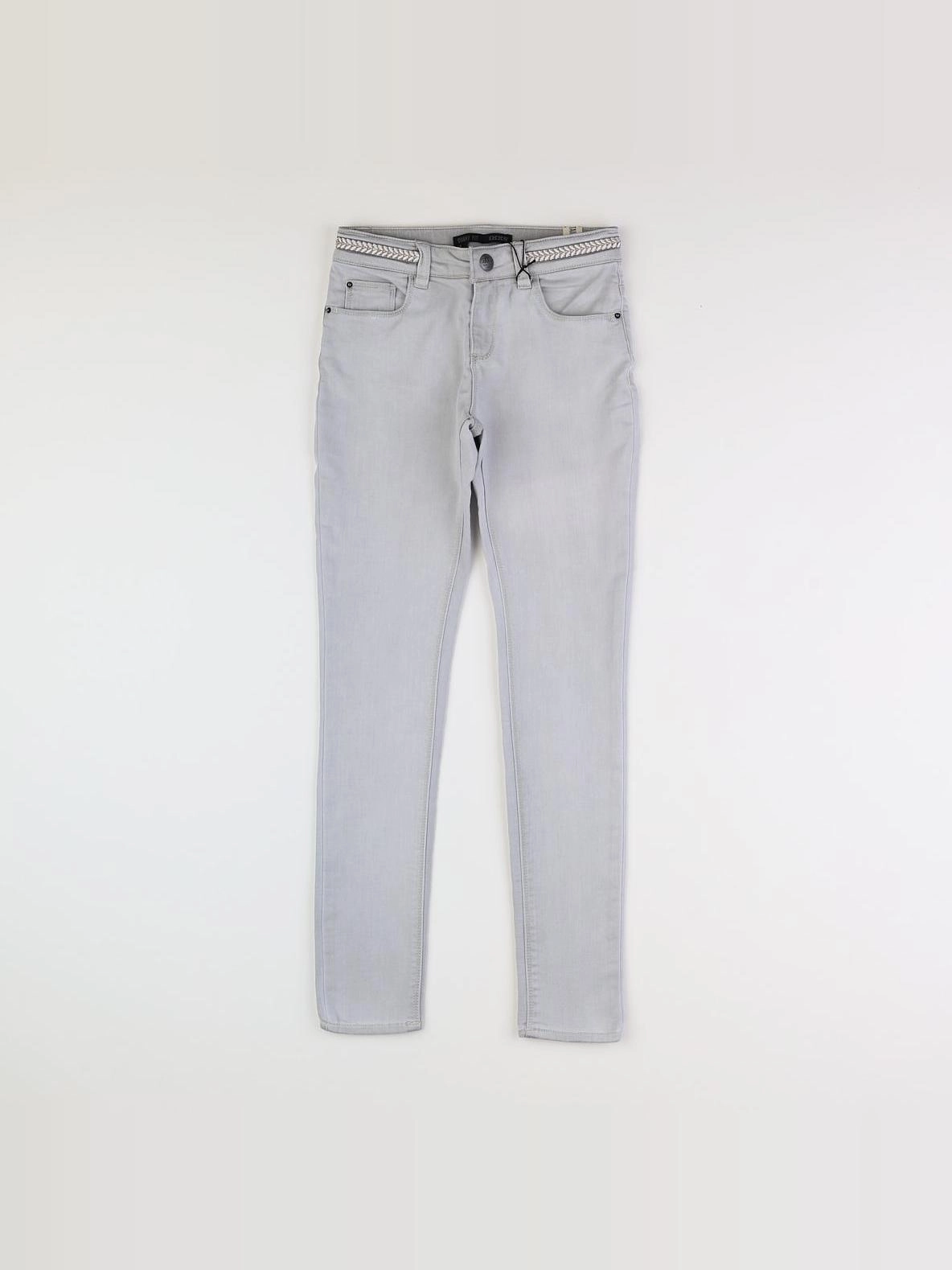 IKKS - jean skinny gris  - 10 ans