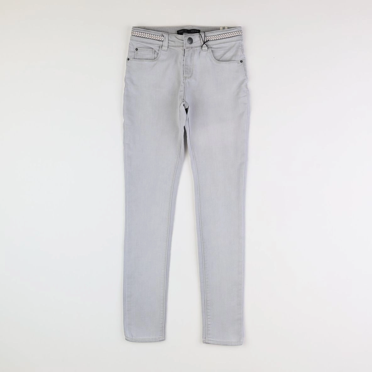 IKKS - jean skinny gris  - 10 ans