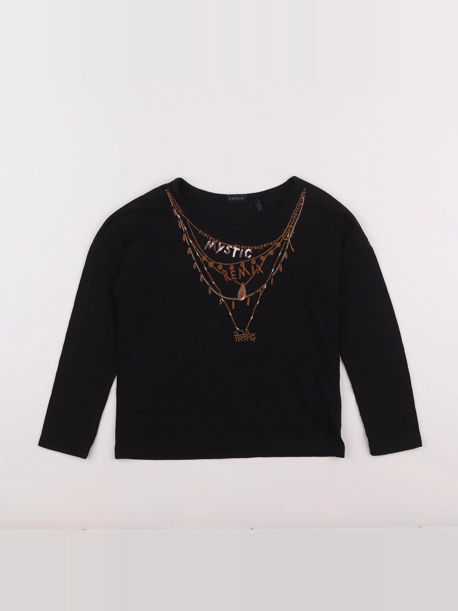 IKKS - tee-shirt noir, bronze - 6 ans