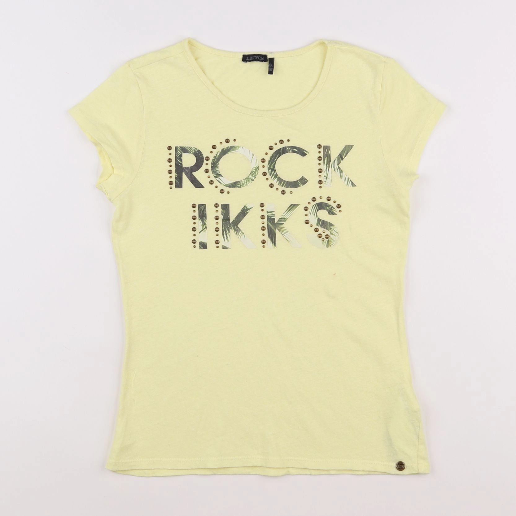 IKKS - tee-shirt jaune - 10 ans