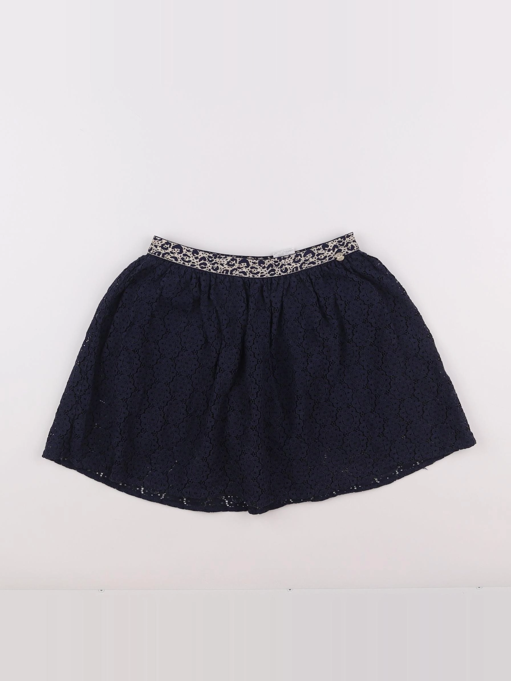 IKKS - jupe short bleu, or - 10 ans