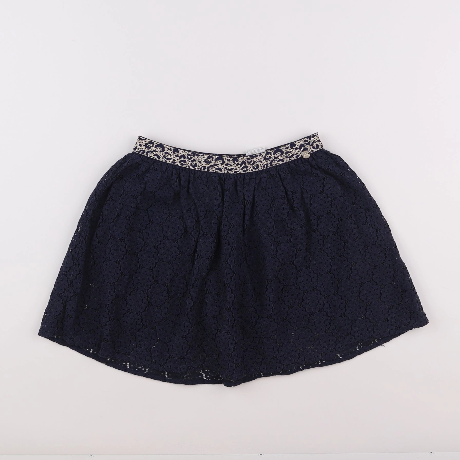 IKKS - jupe short bleu, or - 10 ans