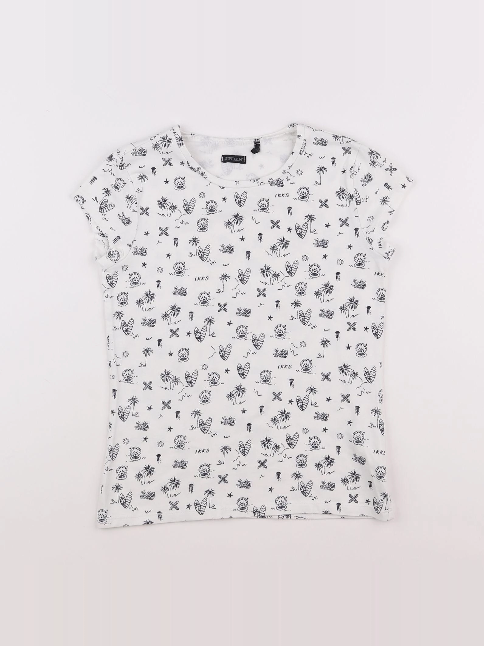 IKKS - tee-shirt blanc - 10 ans