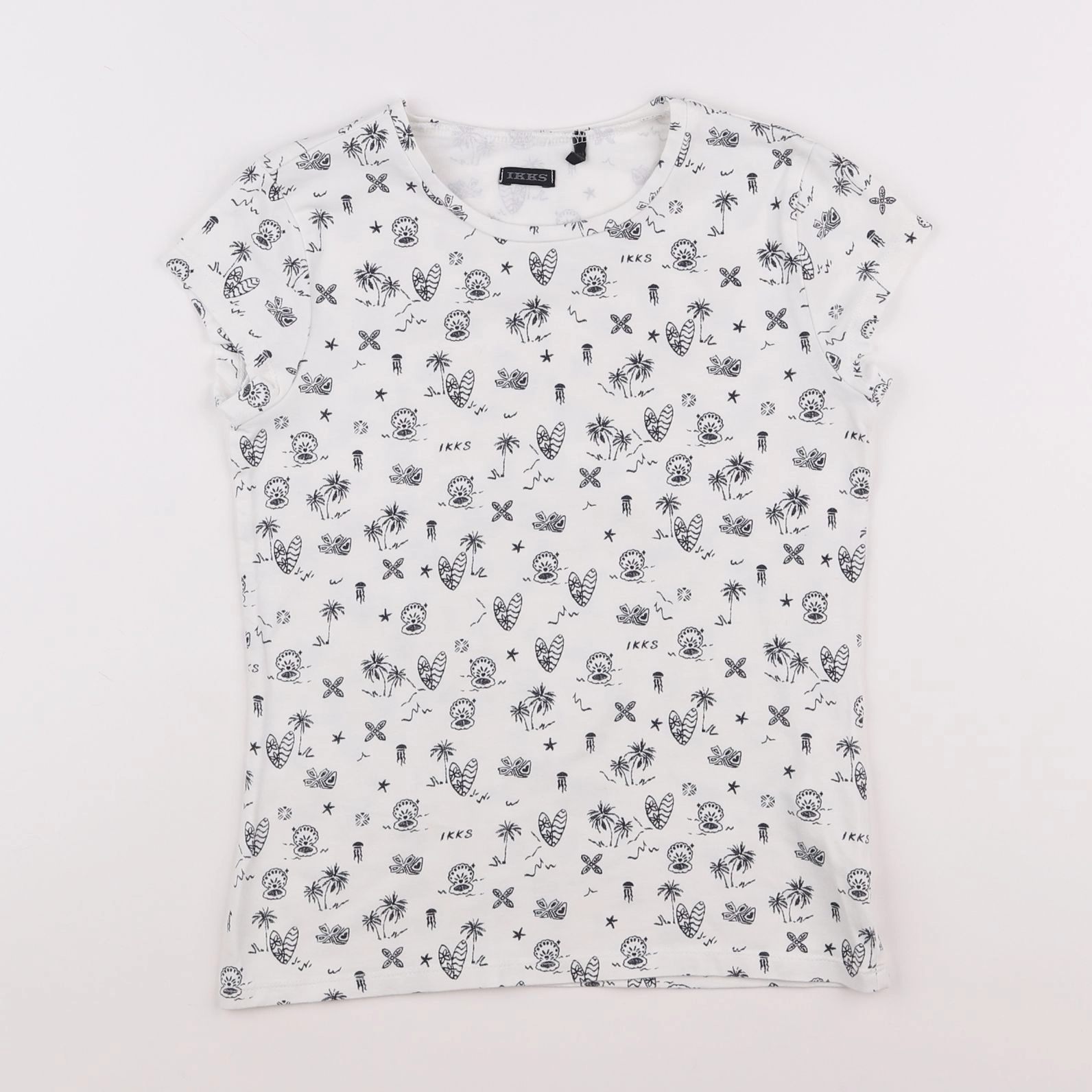 IKKS - tee-shirt blanc - 10 ans