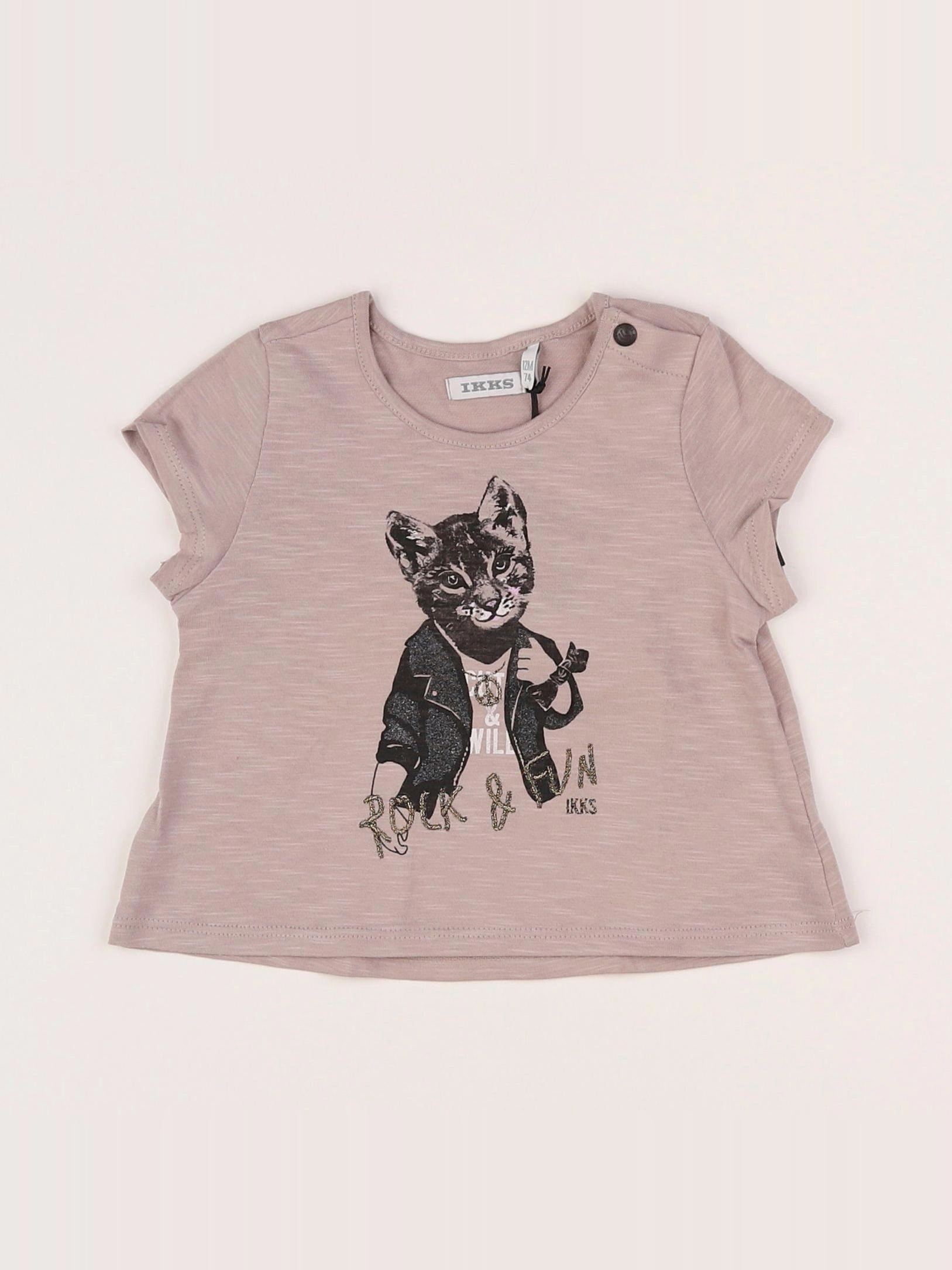 IKKS - tee-shirt violet - 12 mois