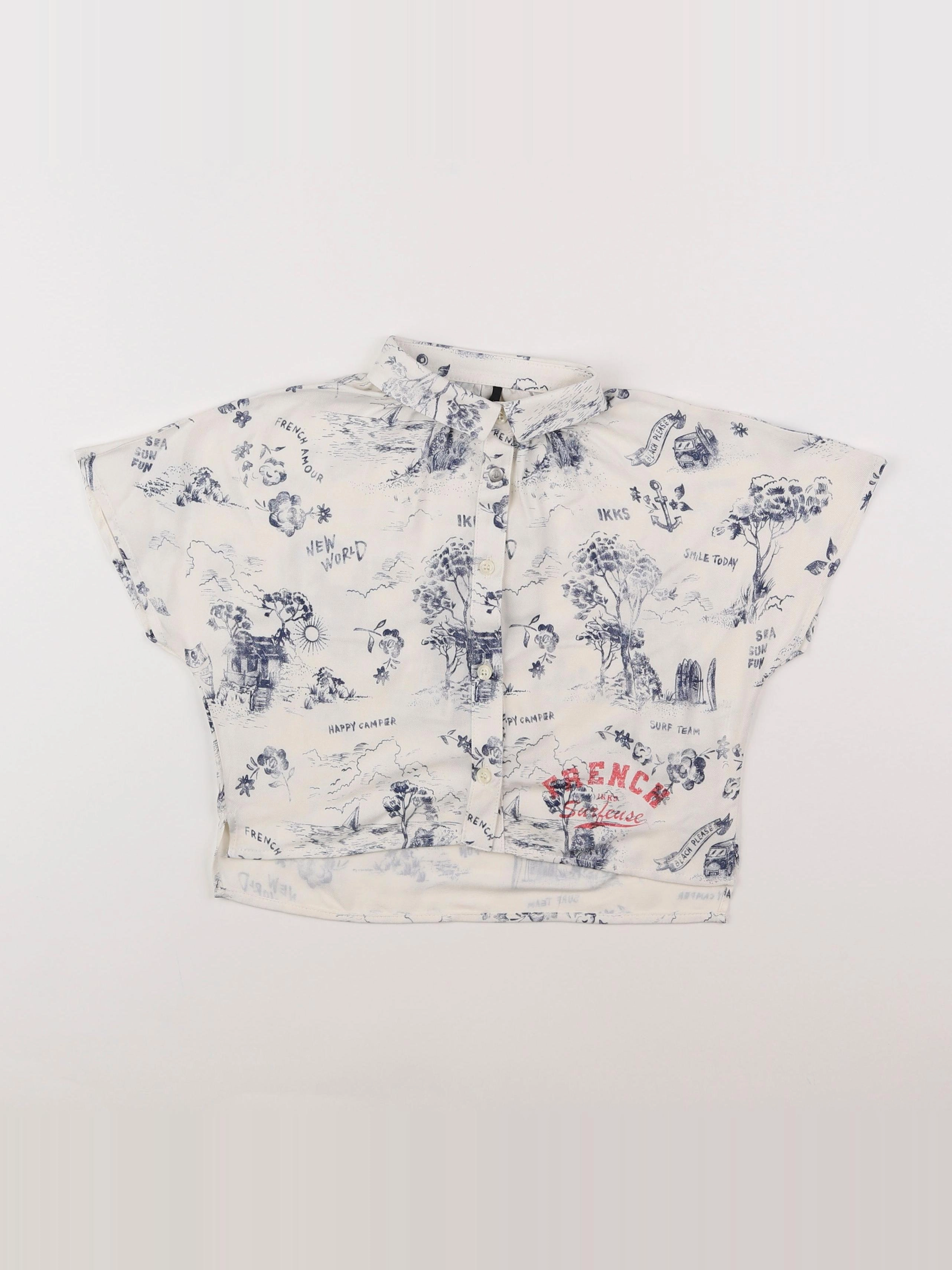 IKKS - blouse beige - 10 ans