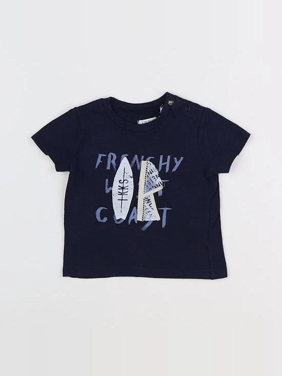 IKKS - tee-shirt bleu - 6 mois