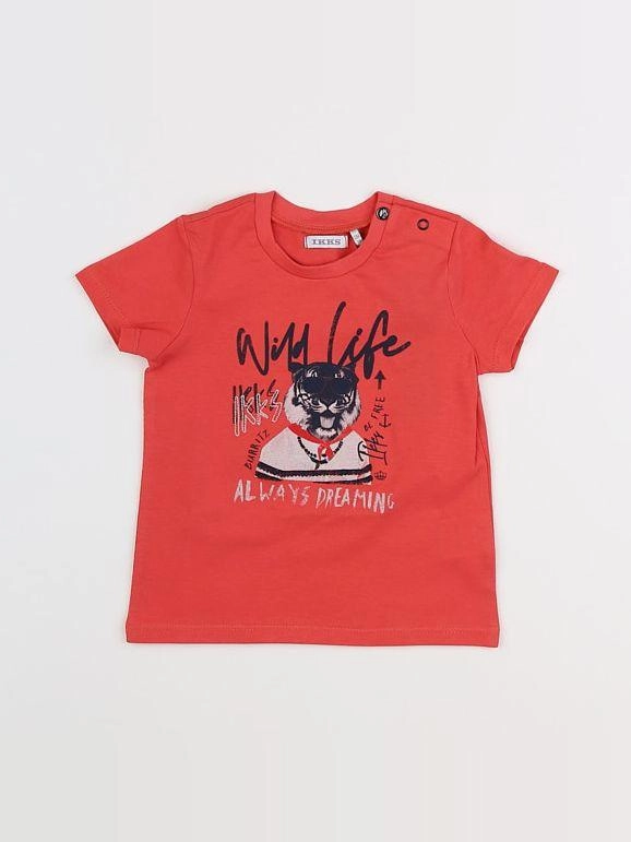 IKKS - tee-shirt rouge - 12 mois