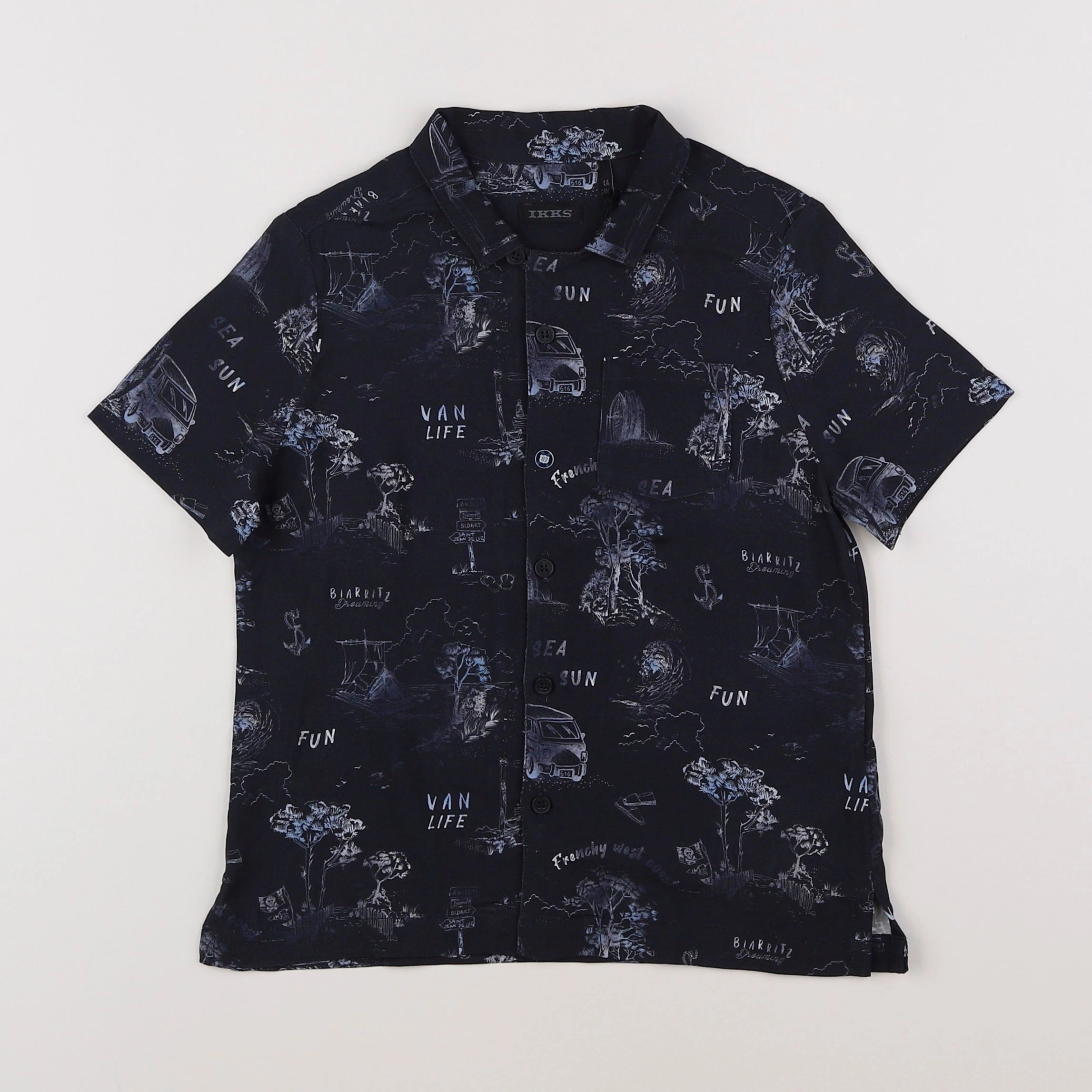 IKKS - chemise bleu - 4 ans