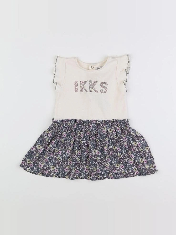 IKKS - robe beige, multicolore - 6 mois