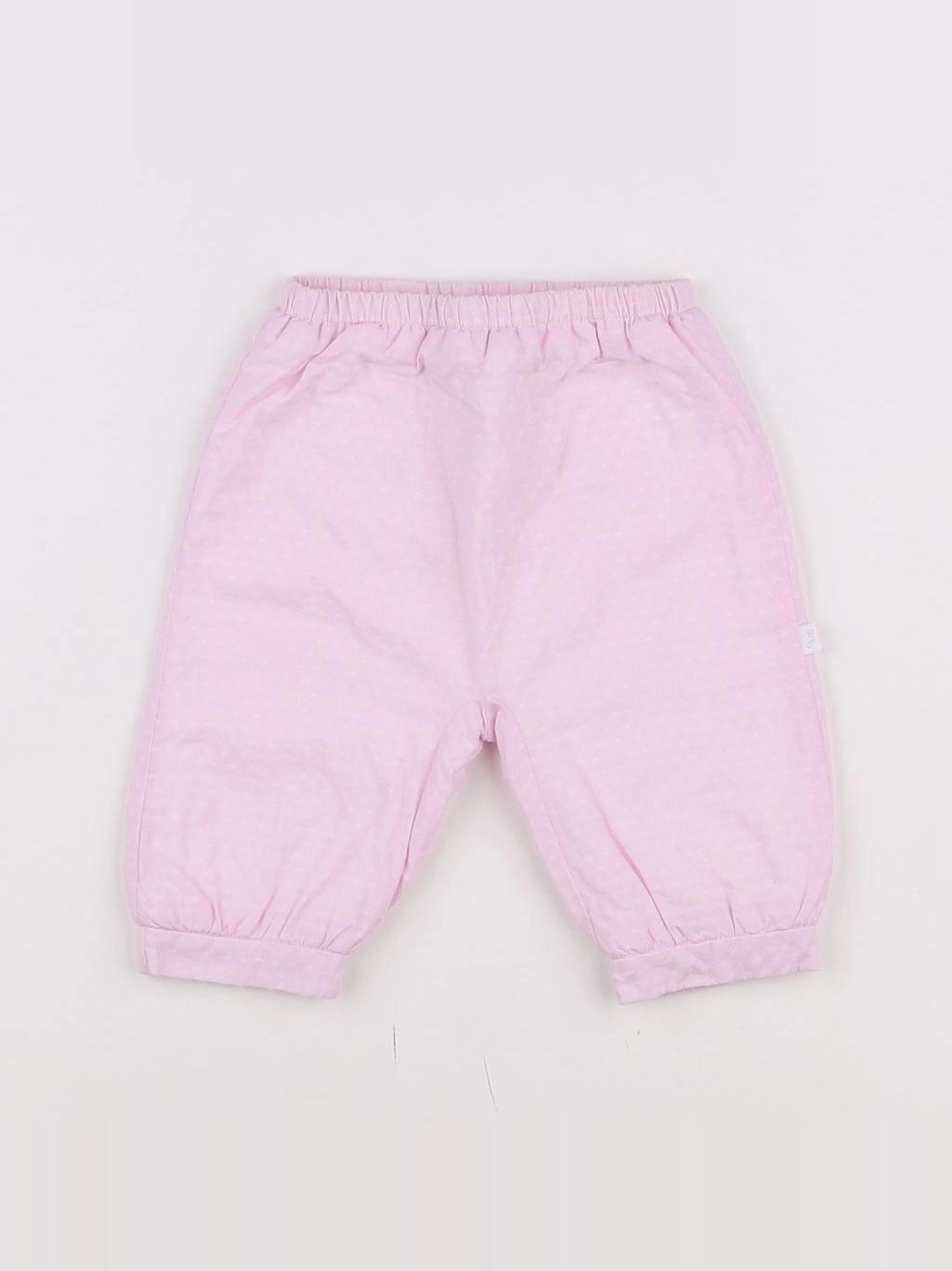 Jacadi - pantalon rose - 3 mois
