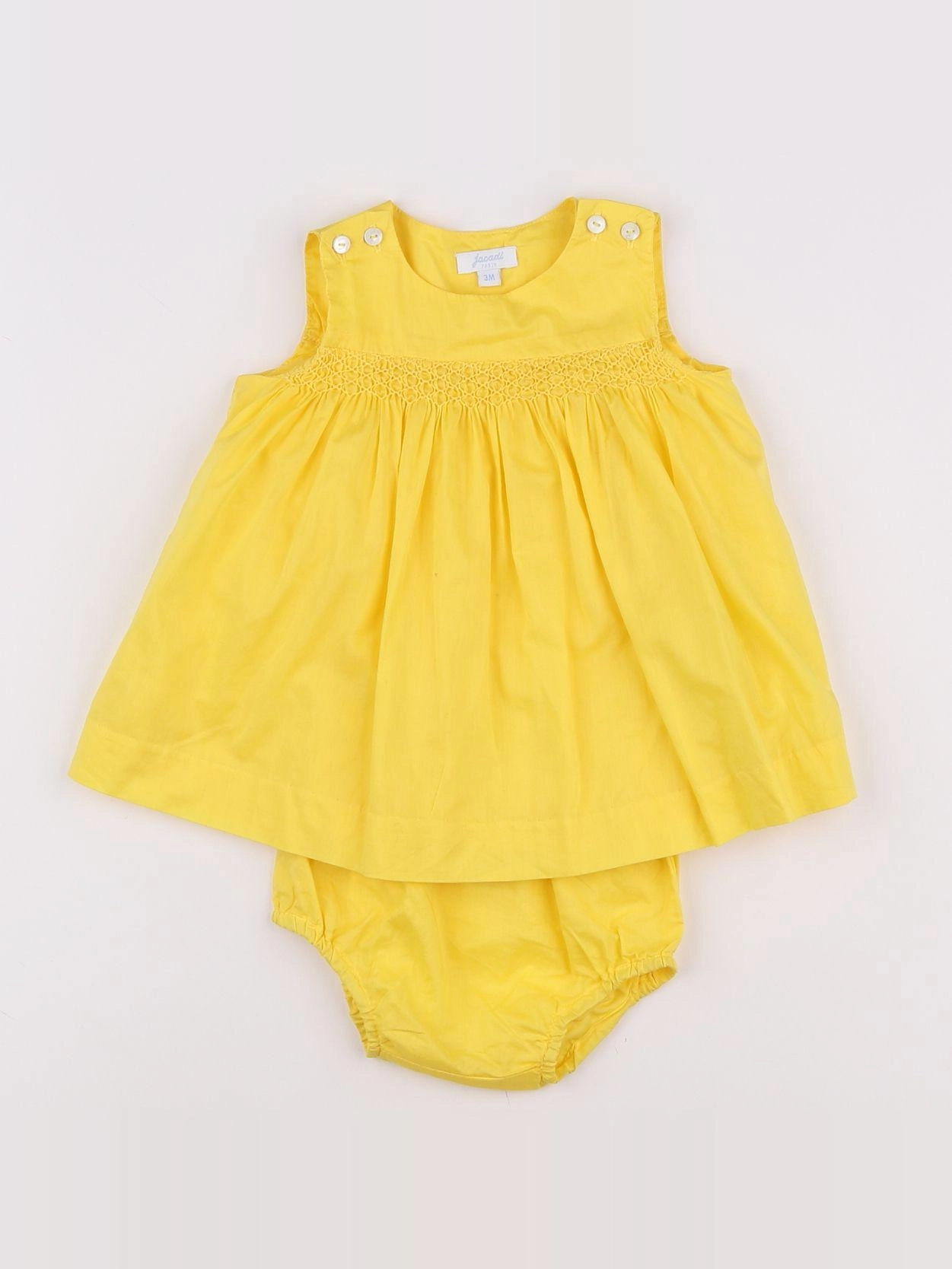 Jacadi - robe jaune - 3 mois