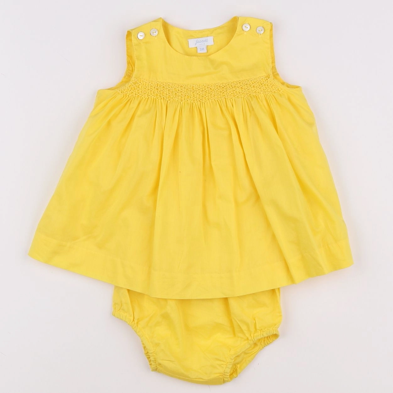 Jacadi - robe jaune - 3 mois