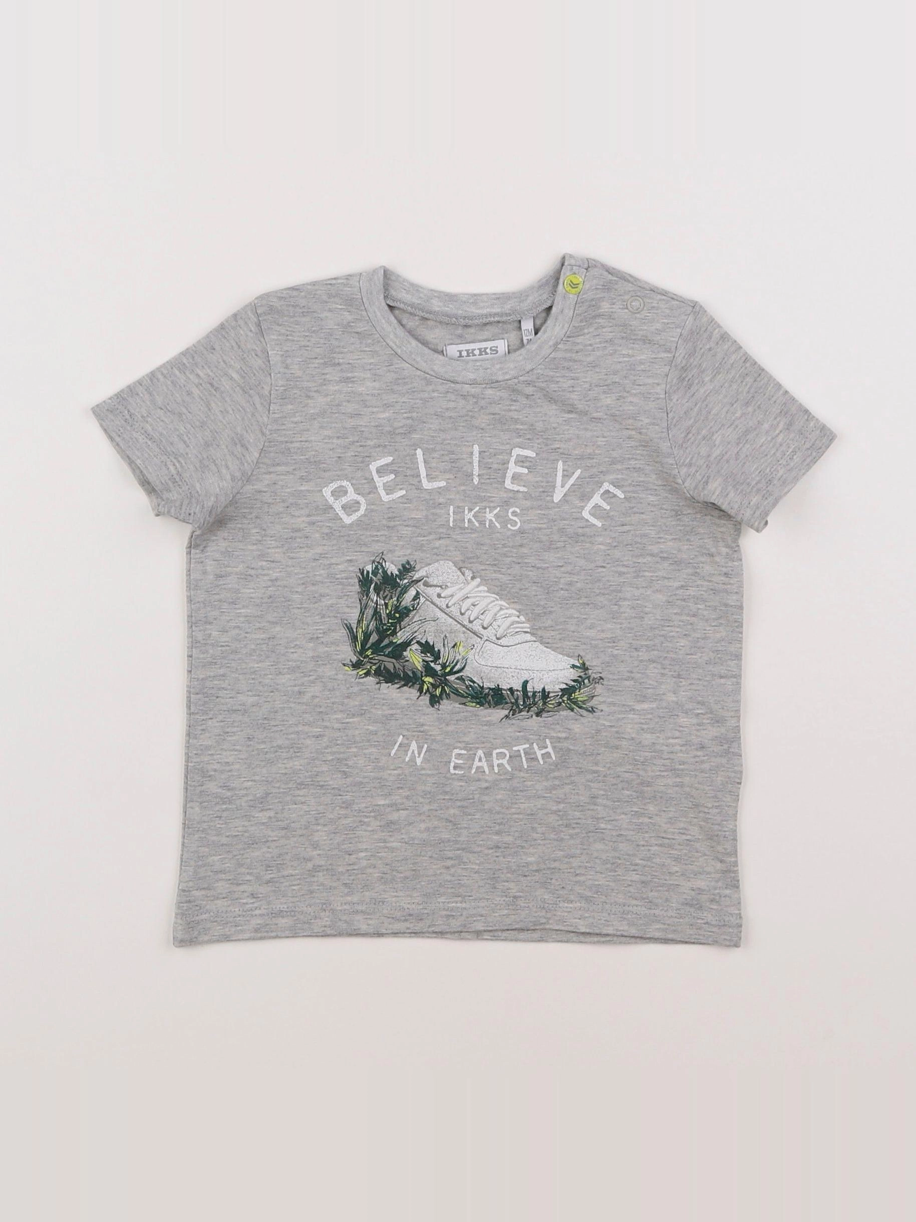 IKKS - tee-shirt gris - 12 mois