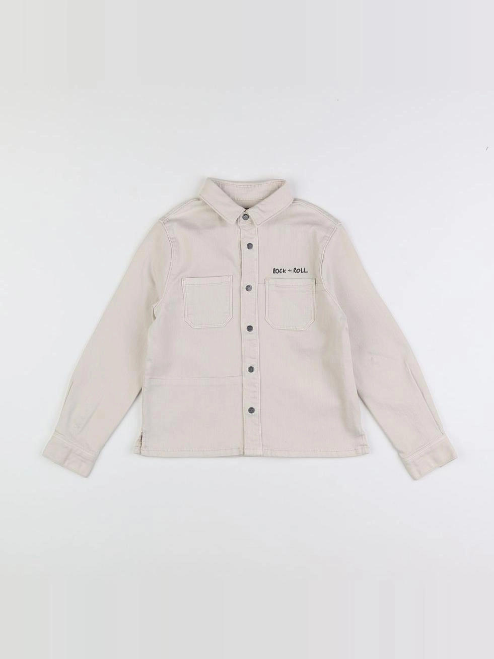 IKKS - chemise beige - 12 ans