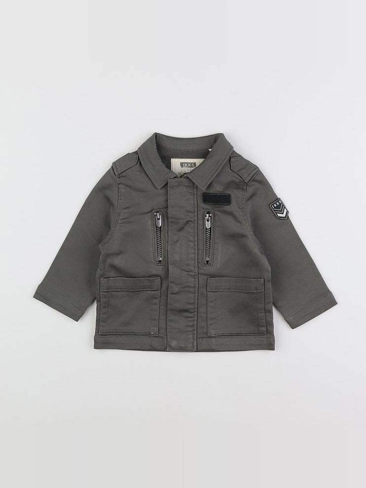IKKS - veste imprimé au dos vert - 6 mois