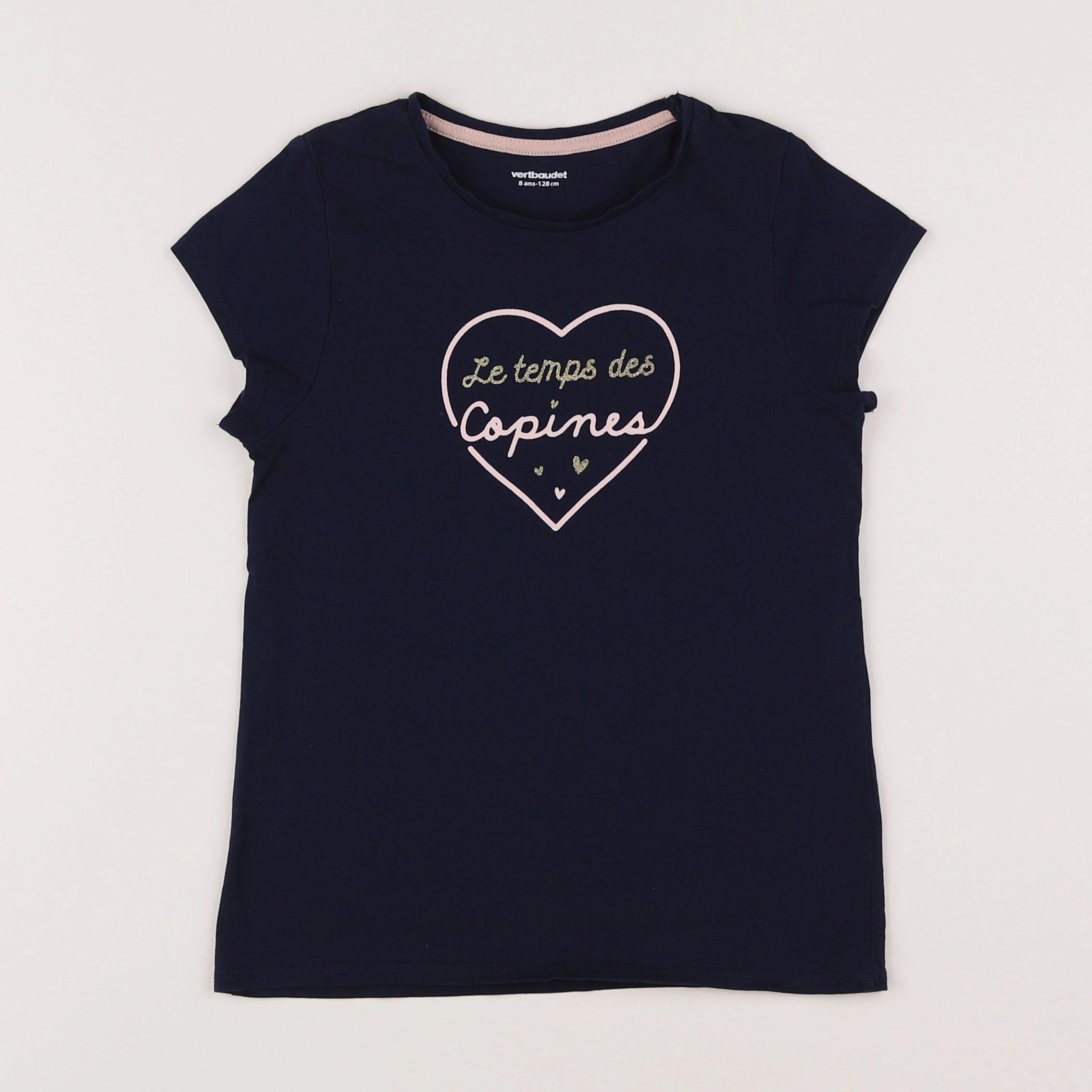 Vertbaudet - tee-shirt bleu - 12 ans