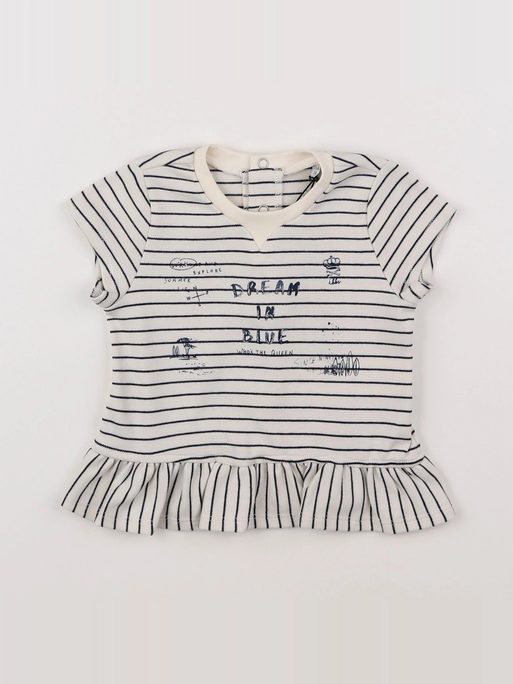 IKKS - tee-shirt beige - 6 mois