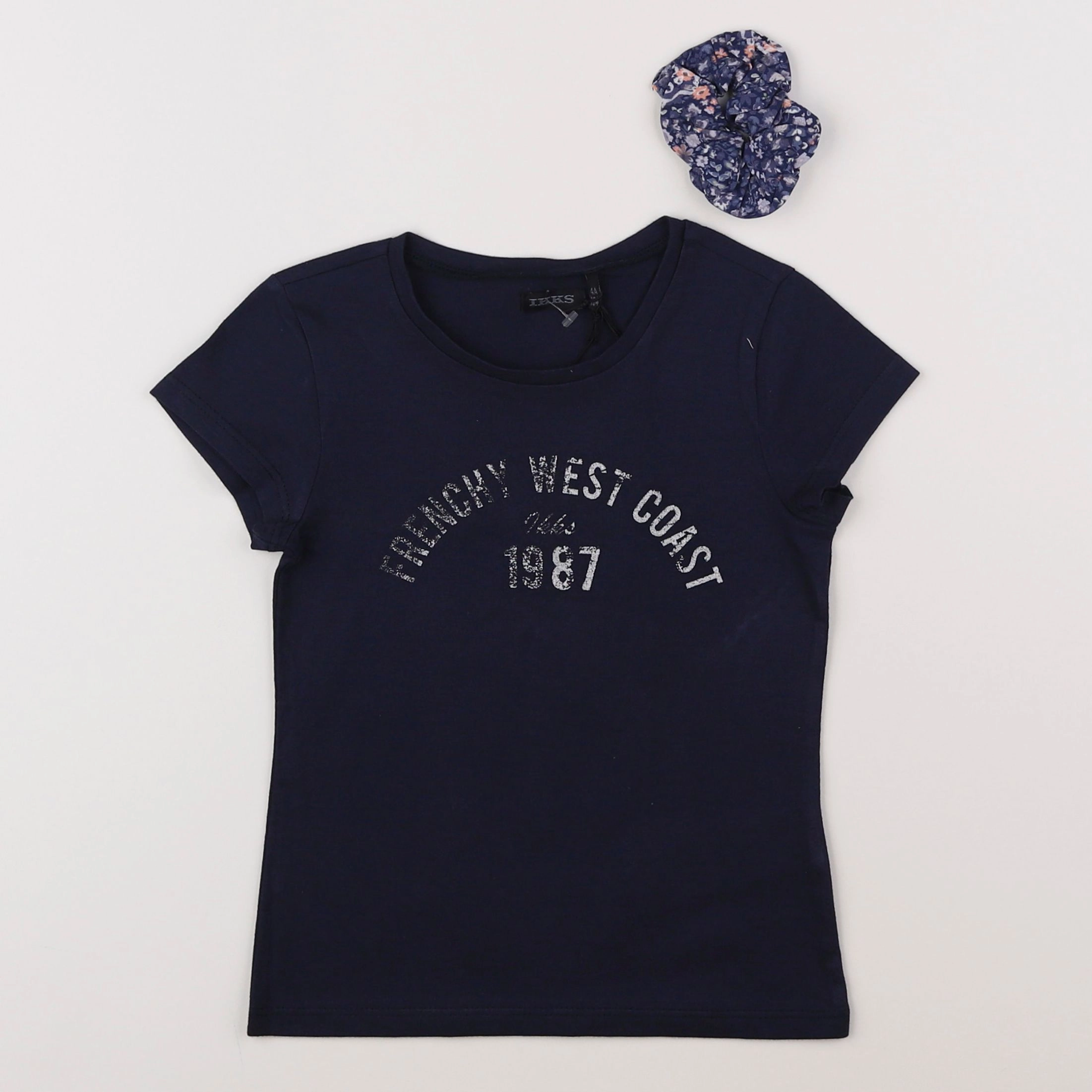 IKKS - tee-shirt chouchou bleu - 4 ans