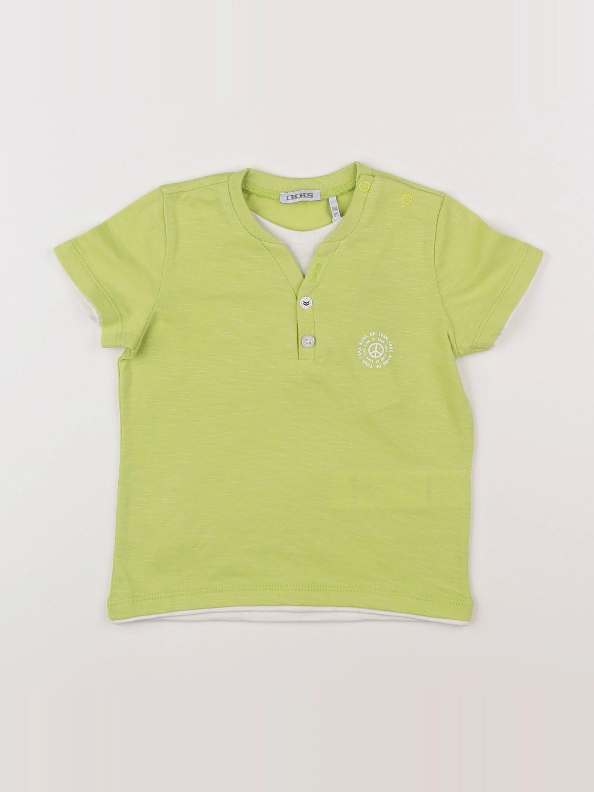 IKKS - tee-shirt imprimé au dos vert - 2 ans