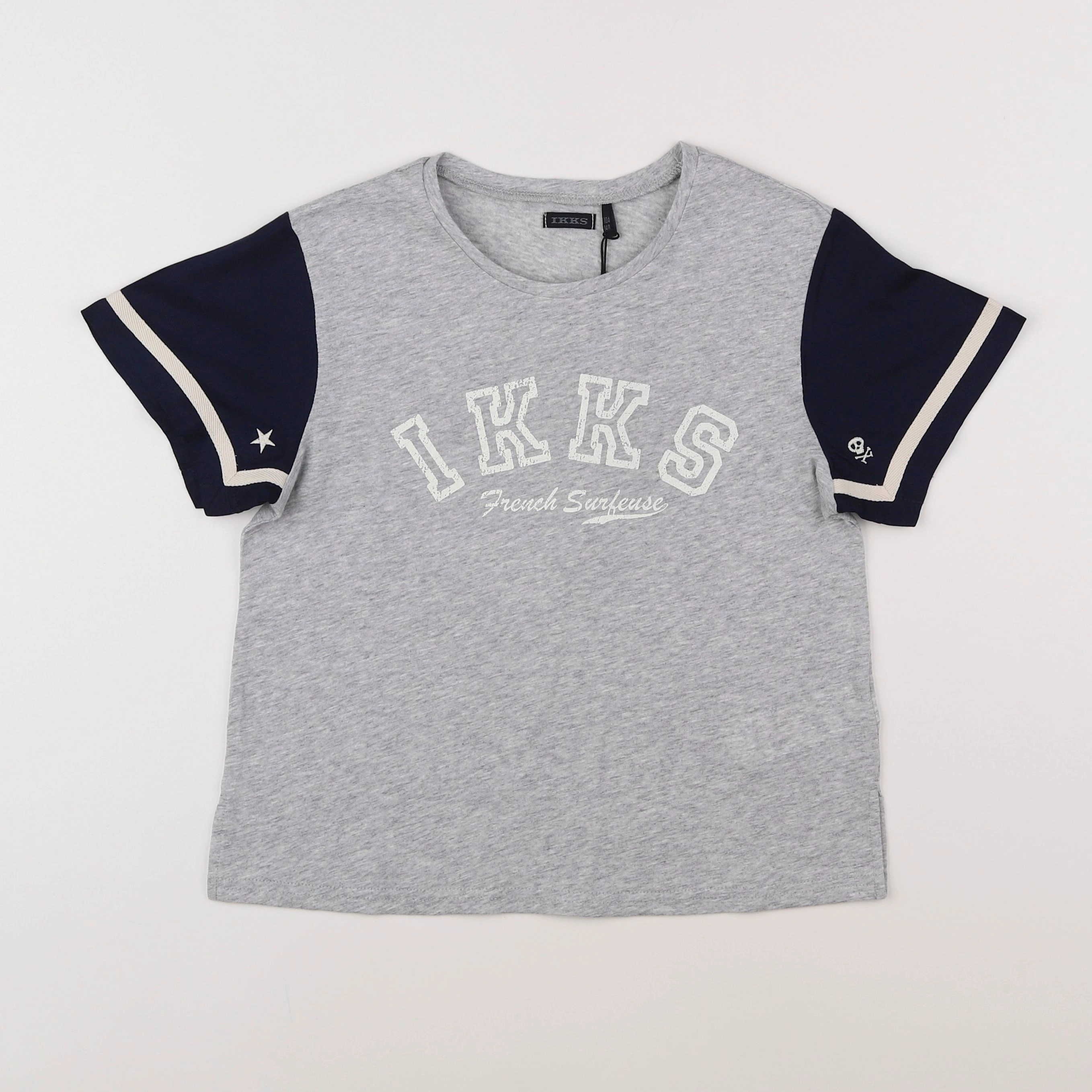 IKKS - tee-shirt gris - 10 ans