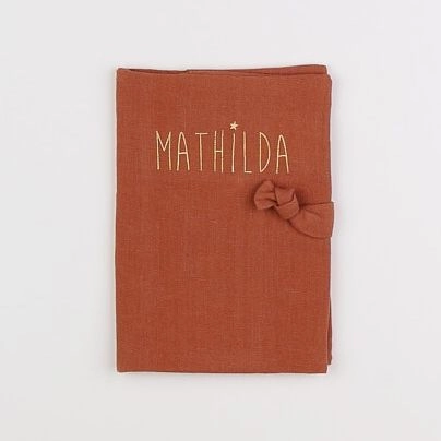 Petit Picotin - "MATHILDA" protèges carnet de santé marron - 