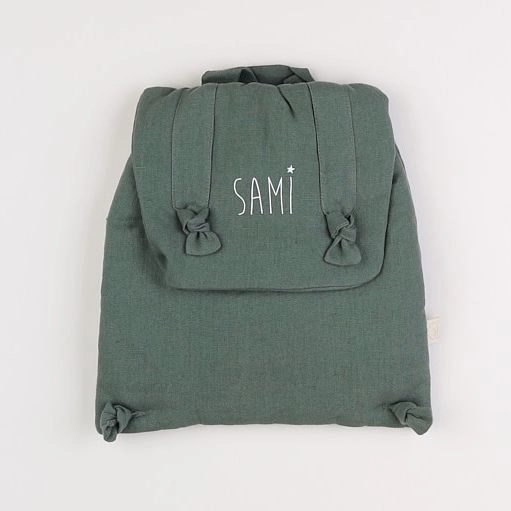 Petit Picotin - "SAMI" sac à dos souple vert