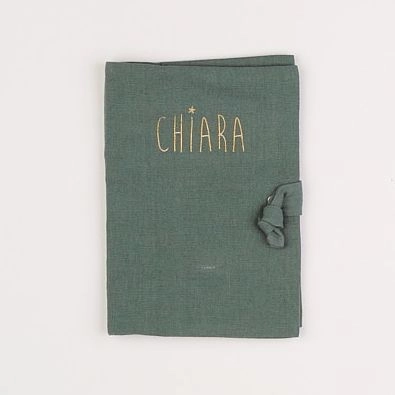 Petit Picotin - "CHIARA" protège carnet de santé vert 