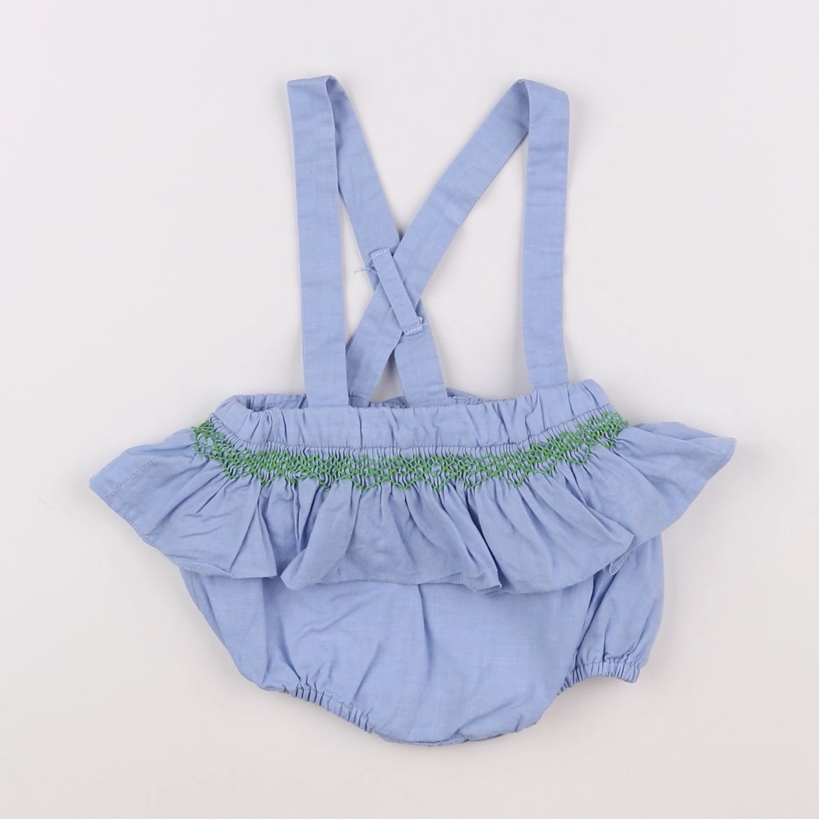 Jacadi - bloomer bleu, vert - 12 mois