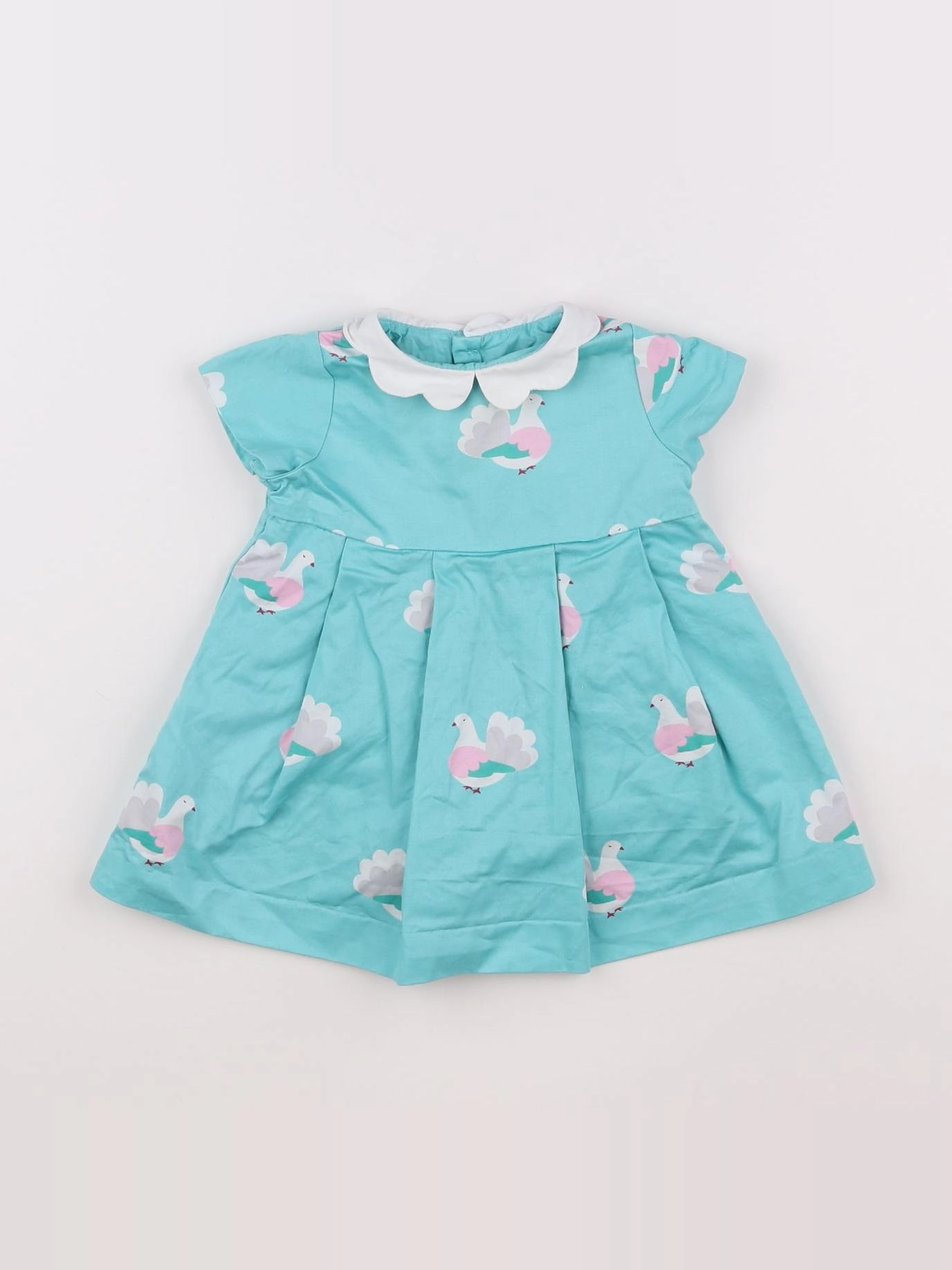 Jacadi - robe vert - 6 mois