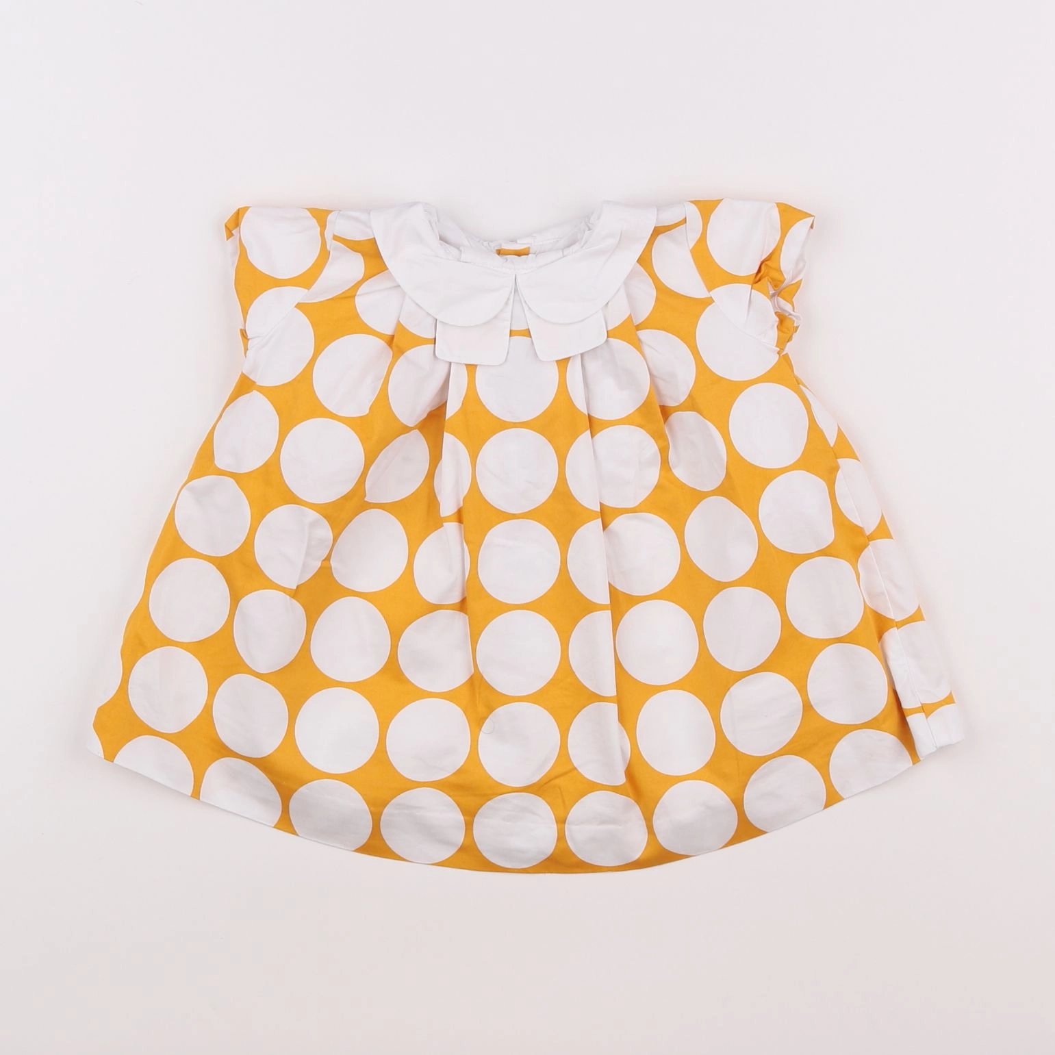 Jacadi - blouse blanc, jaune - 6 mois