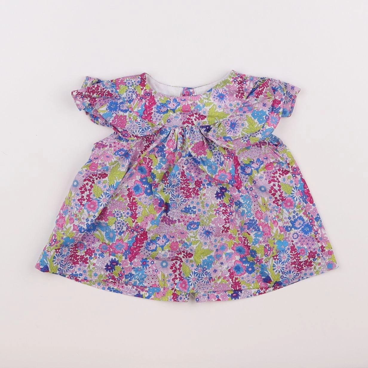 Jacadi - blouse liberty multicolore - 12 mois