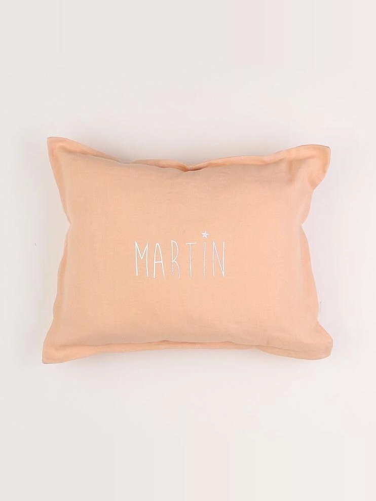 Petit Picotin - "MARTIN" coussin rose 