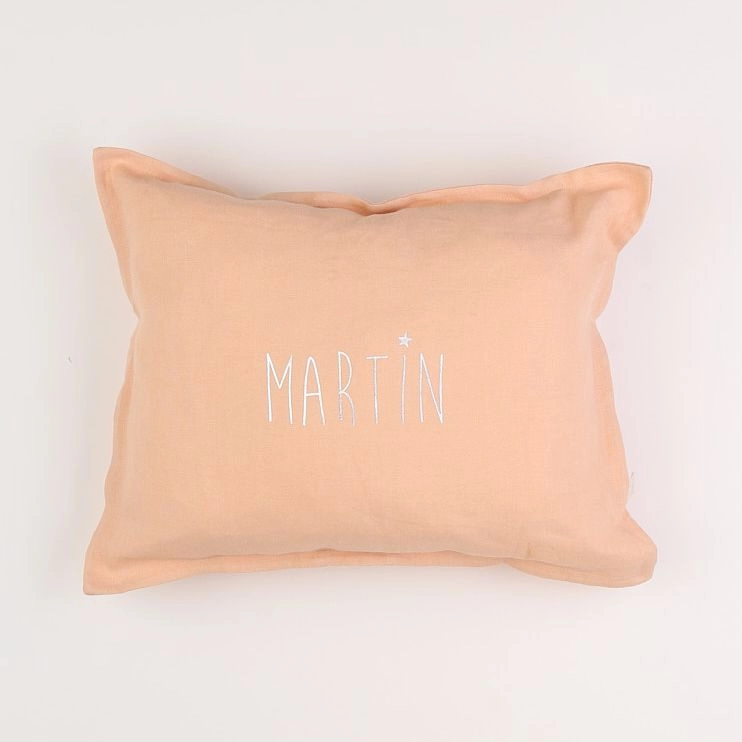 Petit Picotin - "MARTIN" coussin rose 