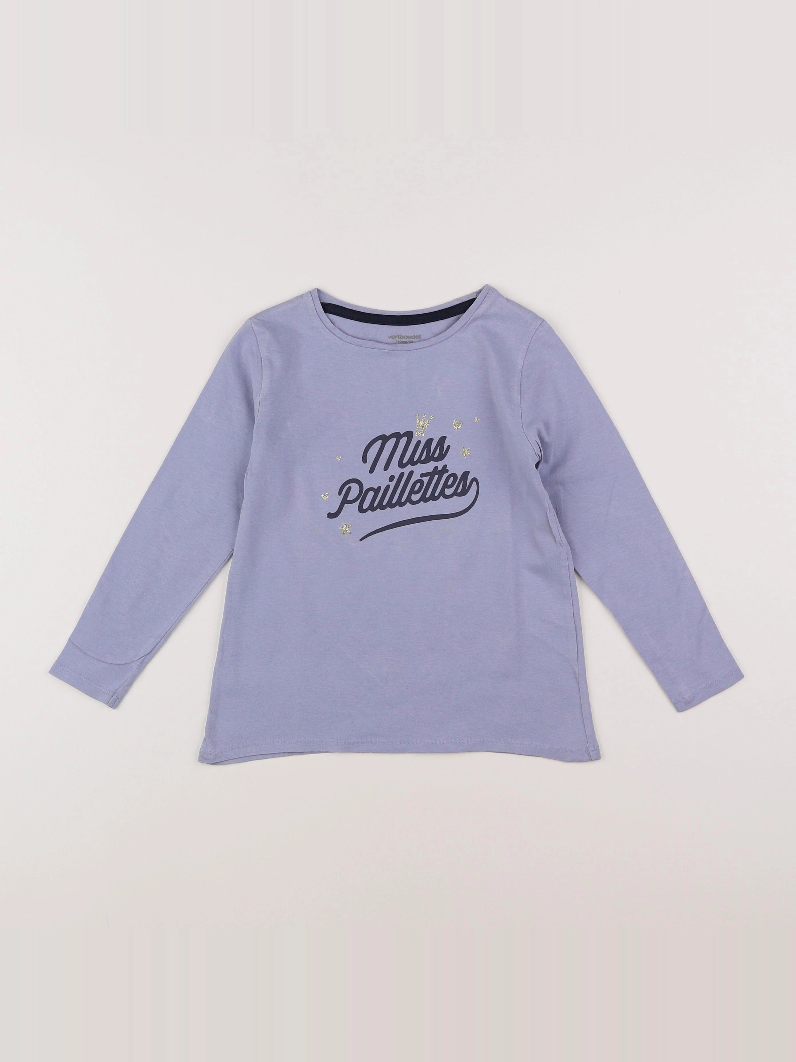 Vertbaudet - tee-shirt bleu - 5 ans