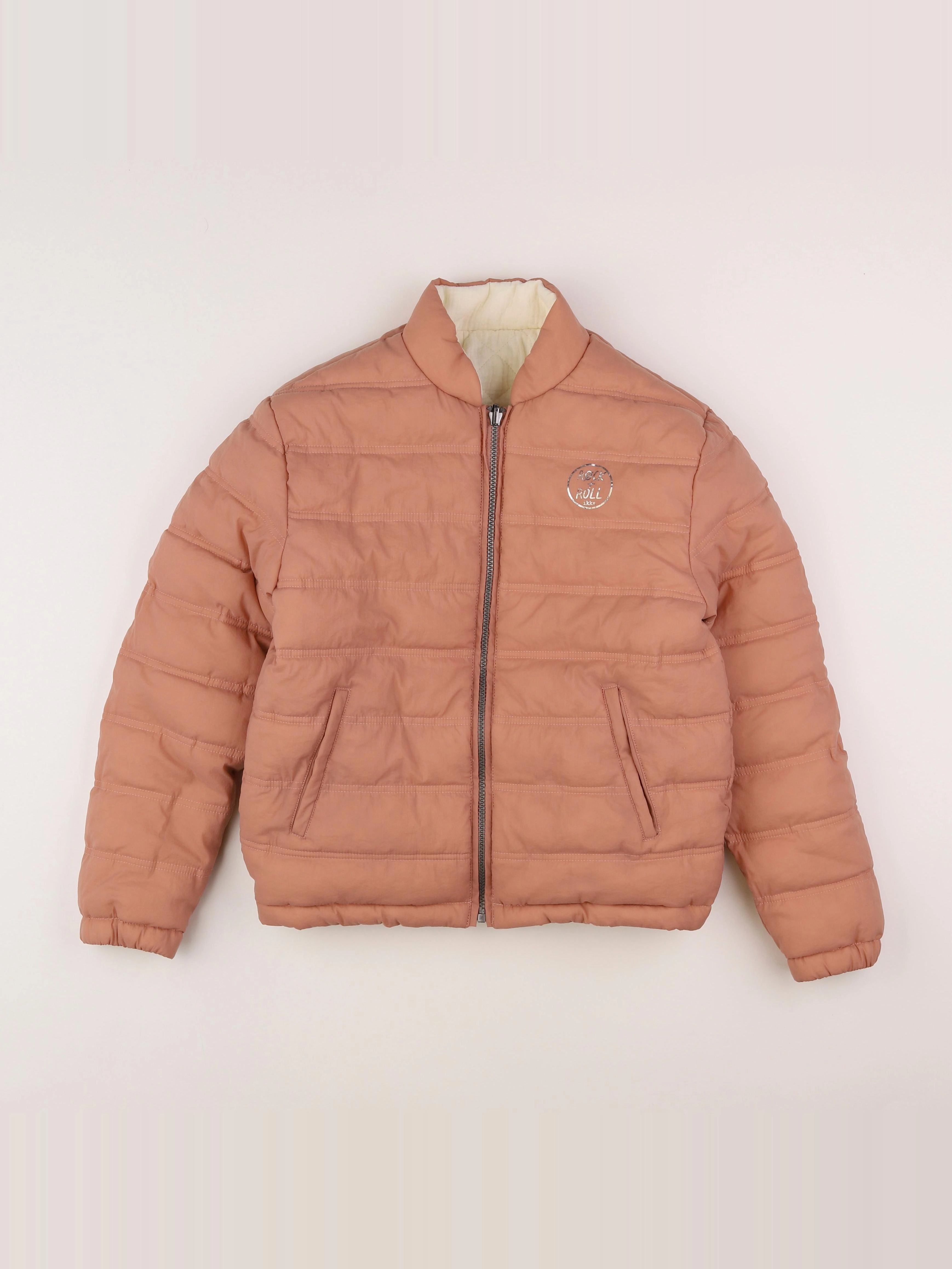 IKKS - doudoune réversible rose - 12 ans