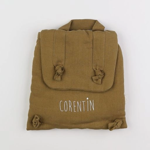 Petit Picotin - "CORENTIN" sac à dos souple vert 