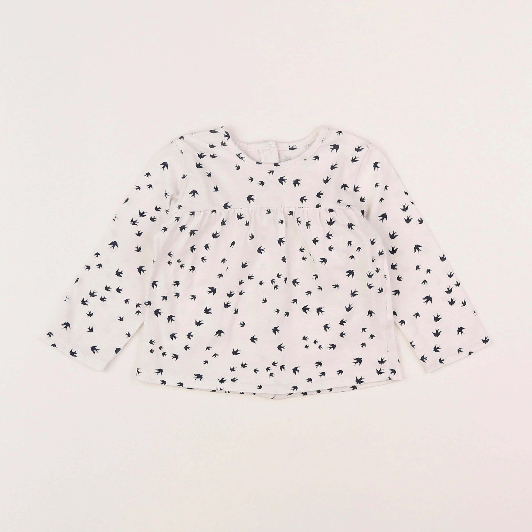 Vertbaudet - tee-shirt blanc - 9 mois