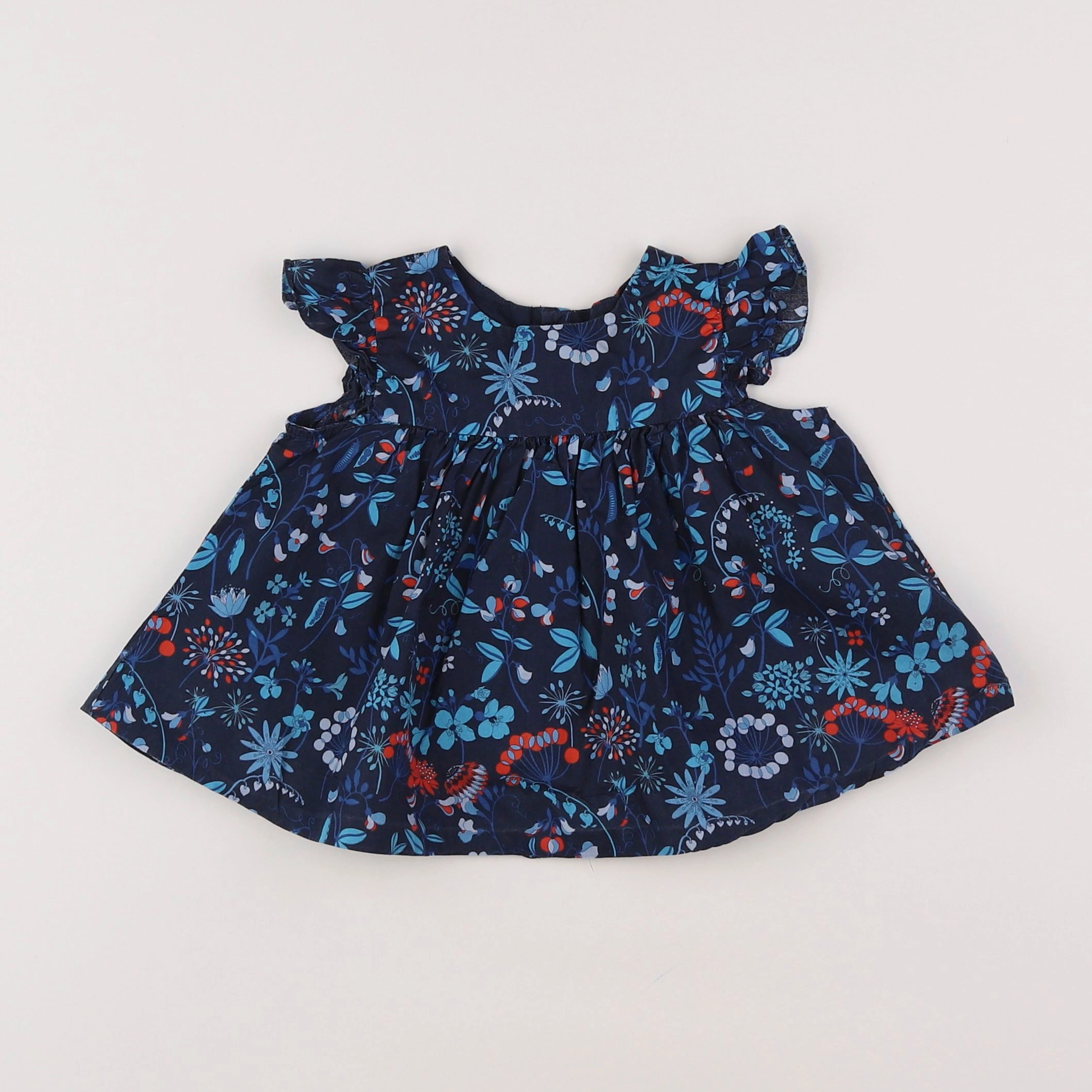 Jacadi - blouse liberty multicolore - 12 mois