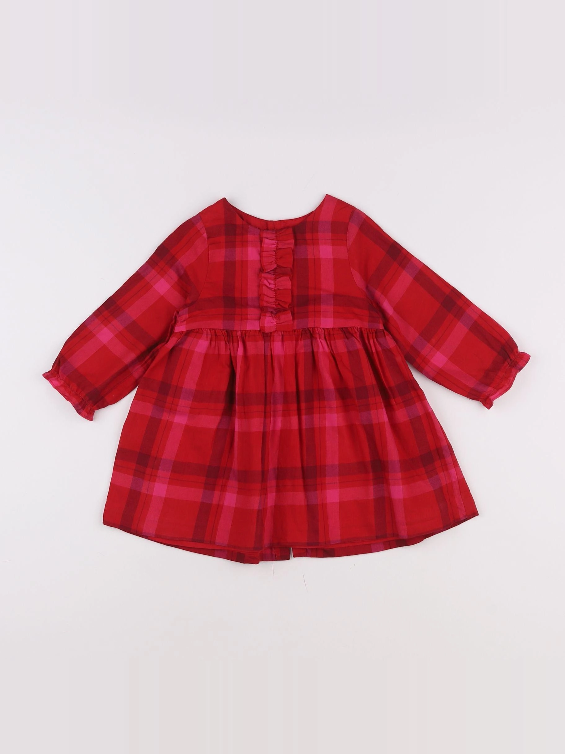Jacadi - robe rose, rouge - 18 mois