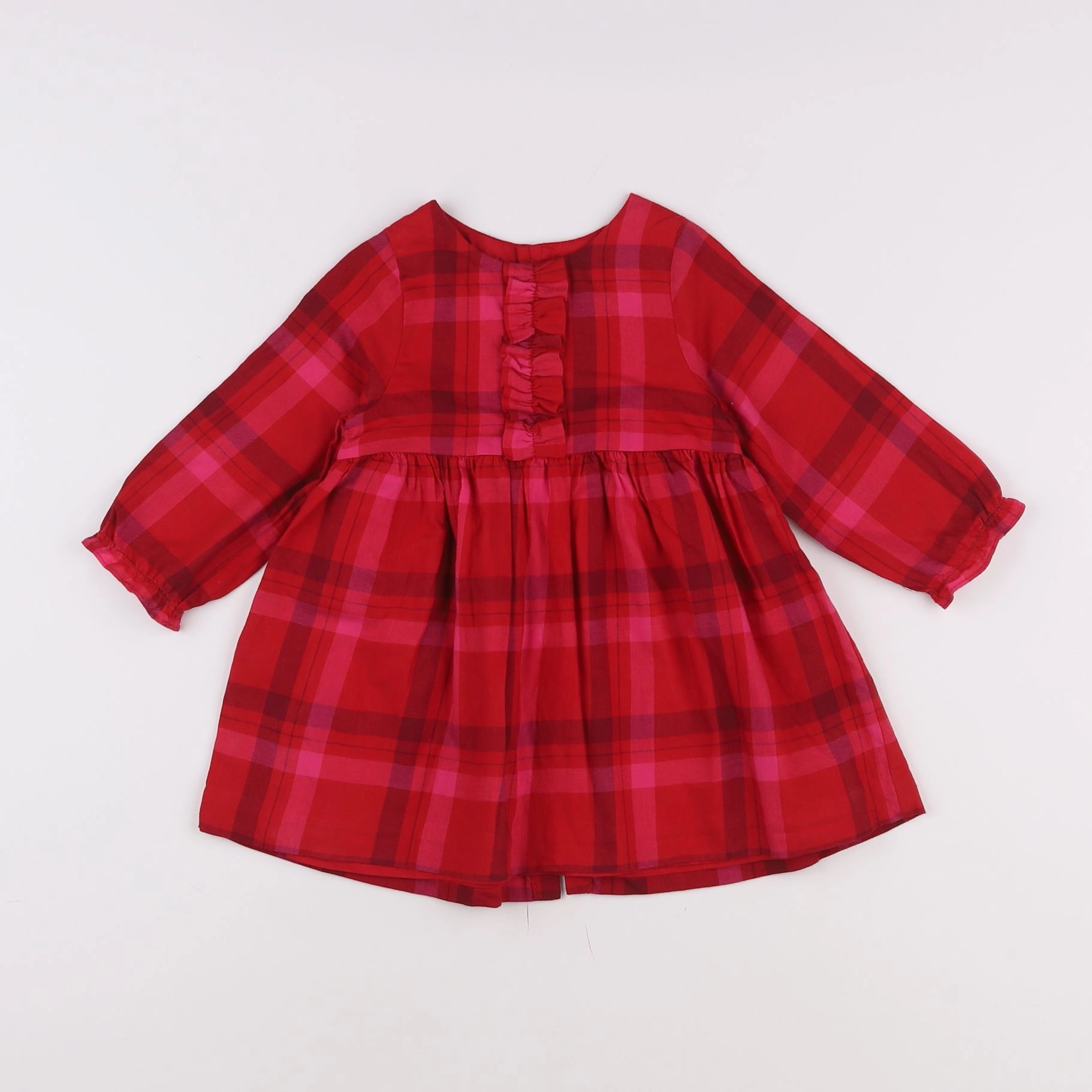 Jacadi - robe rose, rouge - 18 mois