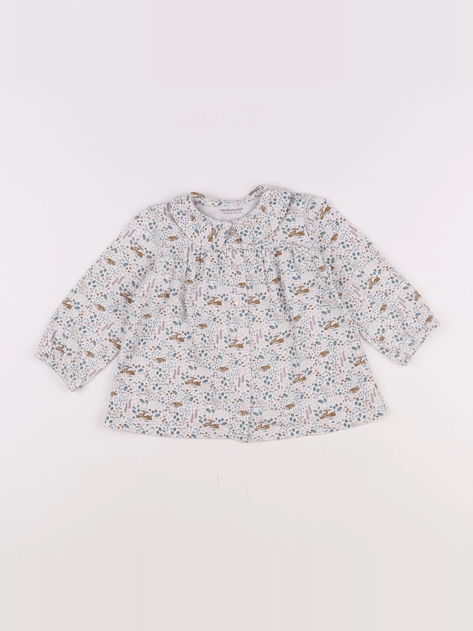 Vertbaudet - blouse blanc - 12 mois